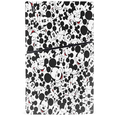 Disney Mickey Mouse Face Pattern PS5 Slim Digital Edition Bundle Skin