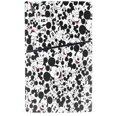 Disney Mickey Mouse Face Pattern PS5 Slim Digital Edition Console Skin