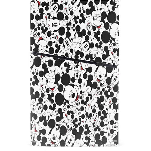 Disney Mickey Mouse Face Pattern PS5 Slim Digital Edition Console Skin