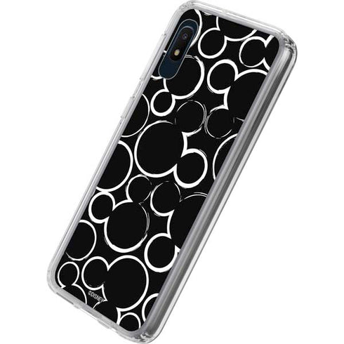 Disney Mickey Mouse Logo Pattern Galaxy A10e Clear Case