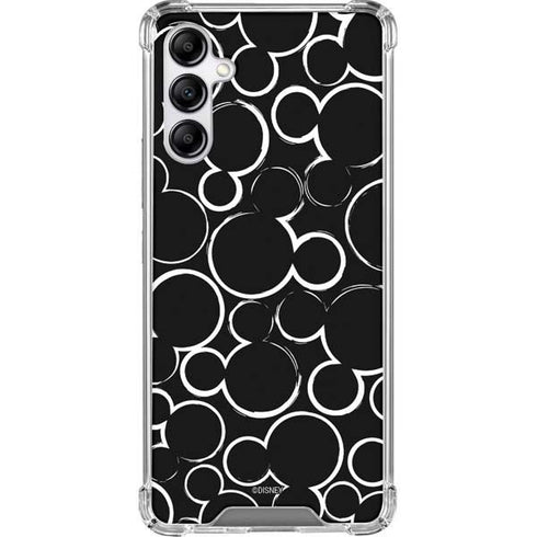 Disney Mickey Mouse Logo Pattern Galaxy A14 5G Clear Case