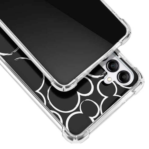 Disney Mickey Mouse Logo Pattern Galaxy A14 5G Clear Case