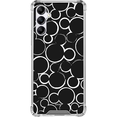 Disney Mickey Mouse Logo Pattern Galaxy A15 5G Clear Case