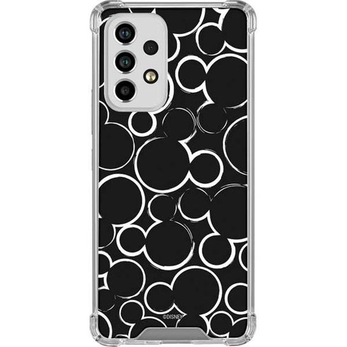 Disney Mickey Mouse Logo Pattern Galaxy A33 5G Clear Case