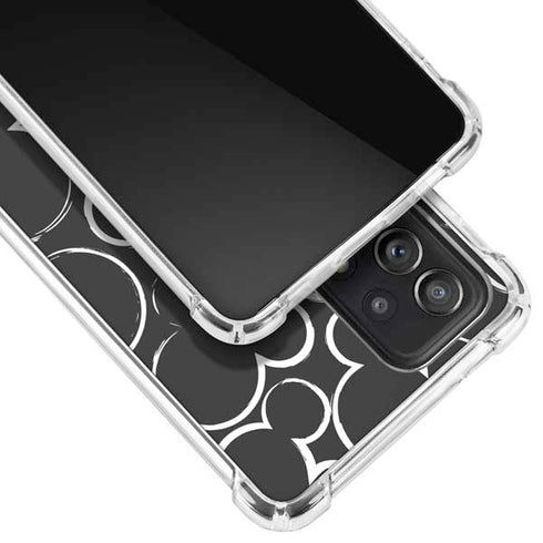 Disney Mickey Mouse Logo Pattern Galaxy A52 5G Clear Case