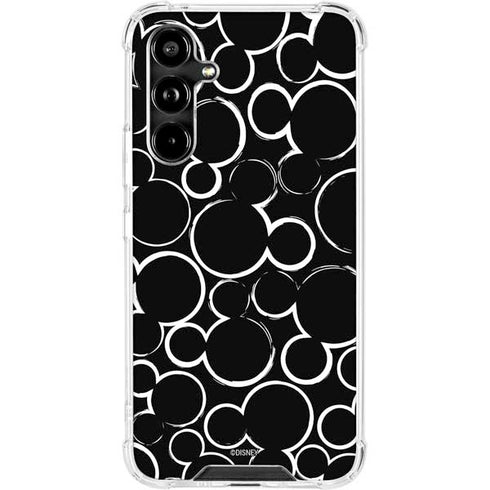 Disney Mickey Mouse Logo Pattern Galaxy A54 5G Clear Case