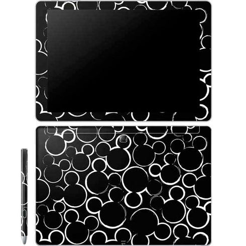 Disney Mickey Mouse Logo Pattern Galaxy Book 12in Skin