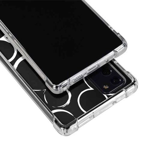 Disney Mickey Mouse Logo Pattern Galaxy Note20 5G Clear Case