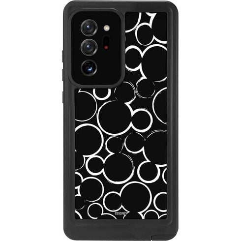 Disney Mickey Mouse Logo Pattern Galaxy Note20 Ultra 5G Waterproof Case