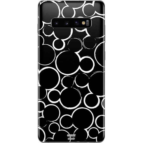 Disney Mickey Mouse Logo Pattern Galaxy S10 Plus Skin
