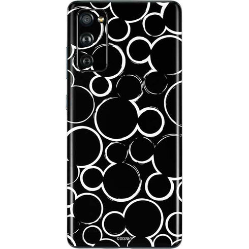 Disney Mickey Mouse Logo Pattern Galaxy S20 Fan Edition Skin