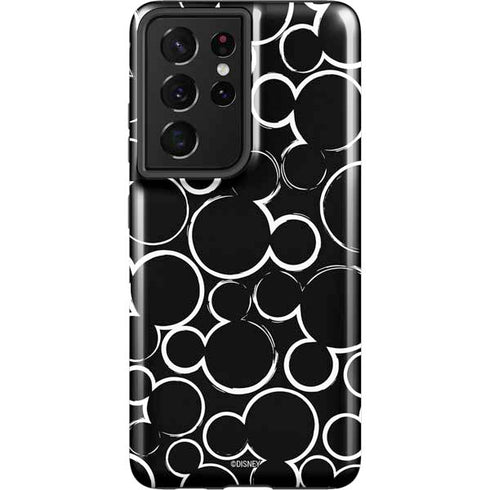 Disney Mickey Mouse Logo Pattern Galaxy S21 Ultra 5G Pro Case