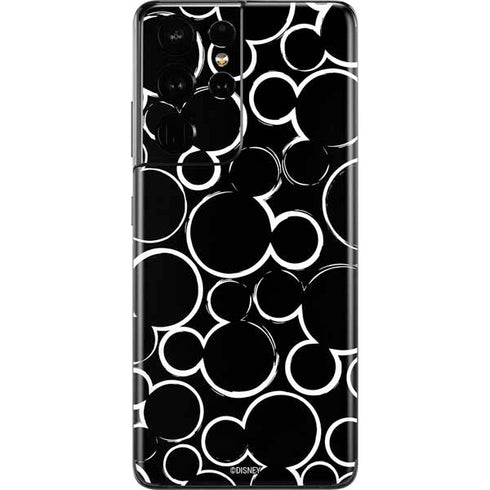 Disney Mickey Mouse Logo Pattern Galaxy S21 Ultra 5G Skin