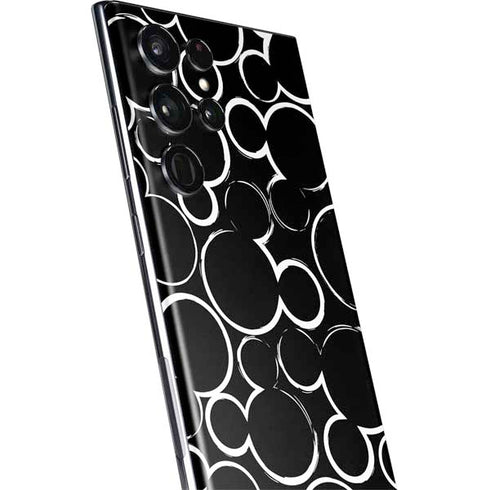 Disney Mickey Mouse Logo Pattern Galaxy S22 Ultra Skin