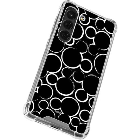 Disney Mickey Mouse Logo Pattern Galaxy S23 Clear Case