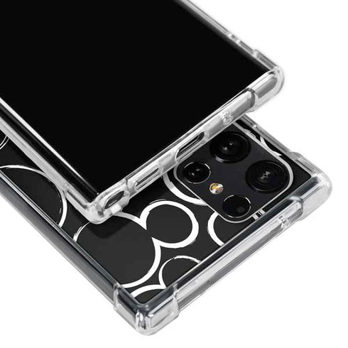 Disney Mickey Mouse Logo Pattern Galaxy S23 Ultra Clear Case