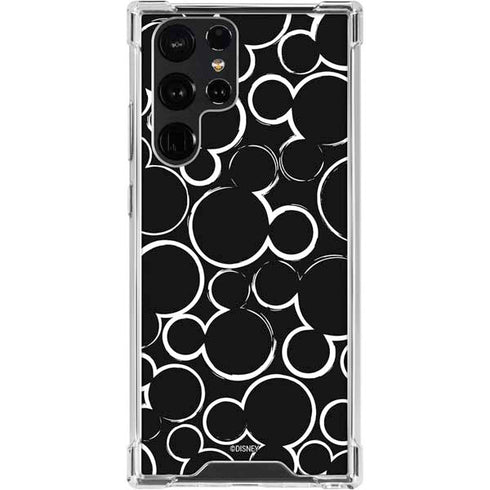 Disney Mickey Mouse Logo Pattern Galaxy S24 Ultra Clear Case