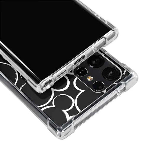 Disney Mickey Mouse Logo Pattern Galaxy S24 Ultra Clear Case