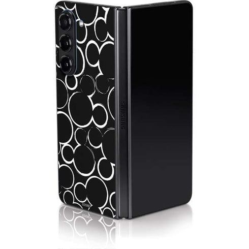 Disney Mickey Mouse Logo Pattern Galaxy Z Fold5 5G Skin
