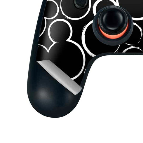 Disney Mickey Mouse Logo Pattern Google Stadia Controller Skin