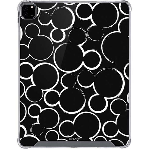 Disney Mickey Mouse Logo Pattern iPad Pro 12.9in (2020) Clear Case