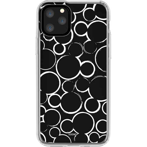 Disney Mickey Mouse Logo Pattern iPhone 11 Pro Clear Case