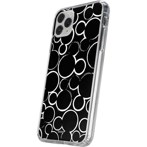 Disney Mickey Mouse Logo Pattern iPhone 11 Pro Clear Case