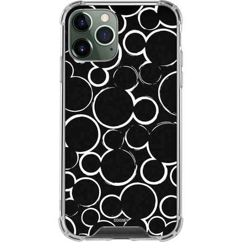 Disney Mickey Mouse Logo Pattern iPhone 11 Pro Max Clear Case