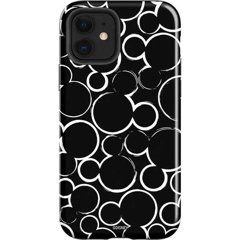 Disney Mickey Mouse Logo Pattern iPhone 12 Impact Case