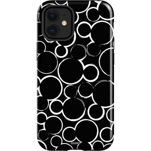Disney Mickey Mouse Logo Pattern iPhone 12 Mini Impact Case