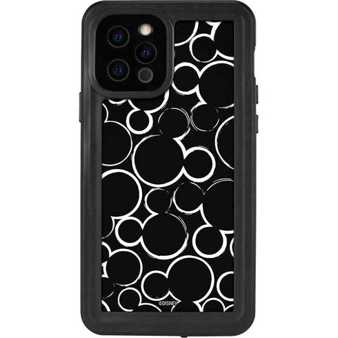Disney Mickey Mouse Logo Pattern iPhone 12 Pro Waterproof Case