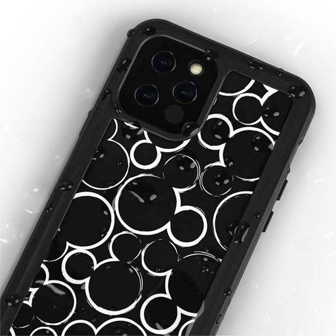 Disney Mickey Mouse Logo Pattern iPhone 12 Pro Waterproof Case