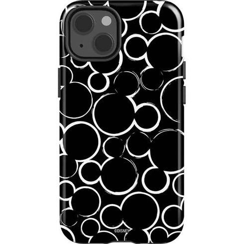 Disney Mickey Mouse Logo Pattern iPhone 13 Impact Case