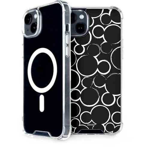 Disney Mickey Mouse Logo Pattern iPhone 15 Plus MagSafe Case