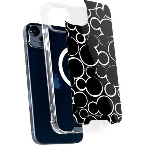Disney Mickey Mouse Logo Pattern iPhone 15 Plus MagSafe Case