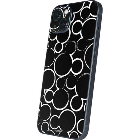Disney Mickey Mouse Logo Pattern iPhone 15 Plus Skin