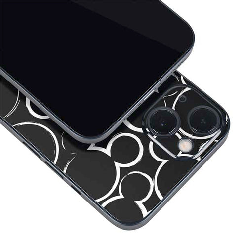 Disney Mickey Mouse Logo Pattern iPhone 14 Plus Skin