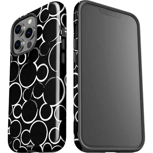Disney Mickey Mouse Logo Pattern iPhone 15 Pro Impact Case