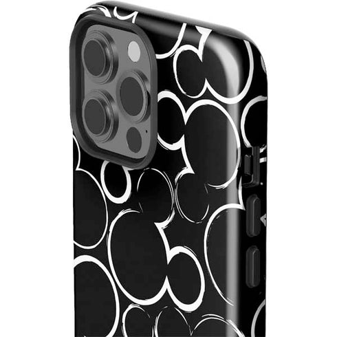 Disney Mickey Mouse Logo Pattern iPhone 14 Pro Max Impact Case