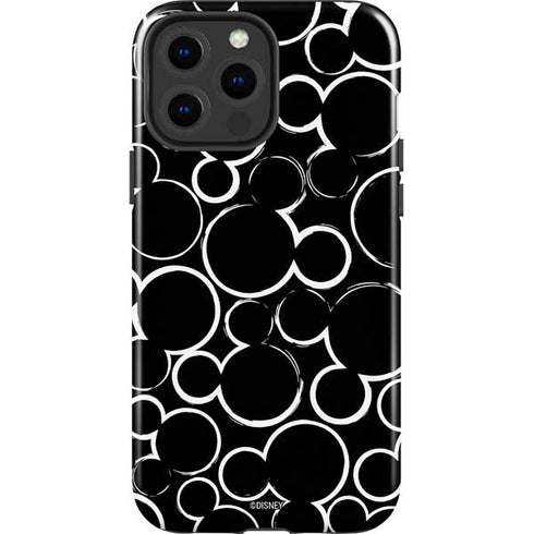 Disney Mickey Mouse Logo Pattern iPhone 14 Pro Max Impact Case