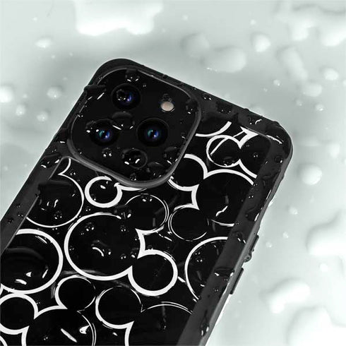 Disney Mickey Mouse Logo Pattern iPhone 15 Pro Waterproof Case
