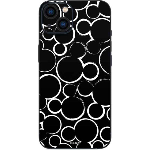 Disney Mickey Mouse Logo Pattern iPhone 15 Skin