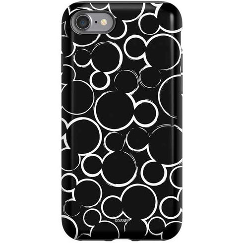 Disney Mickey Mouse Logo Pattern iPhone SE (2nd & 3rd Gen) Pro Case