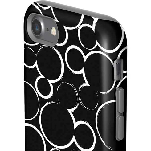 Disney Mickey Mouse Logo Pattern iPhone SE (2nd & 3rd Gen) Pro Case