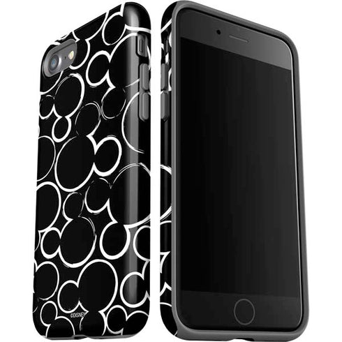 Disney Mickey Mouse Logo Pattern iPhone SE (2nd & 3rd Gen) Pro Case