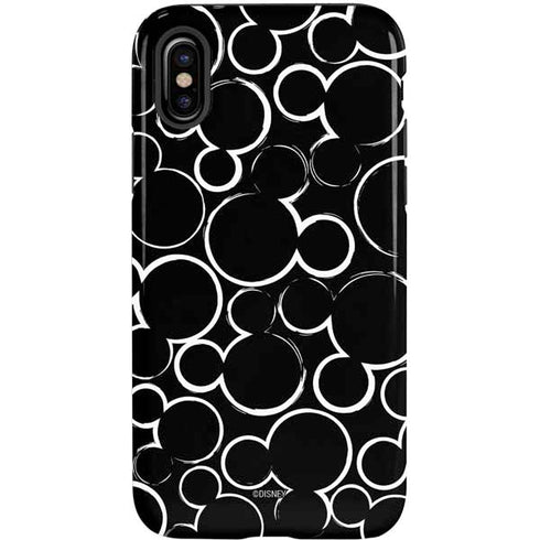 Disney Mickey Mouse Logo Pattern iPhone X Pro Case