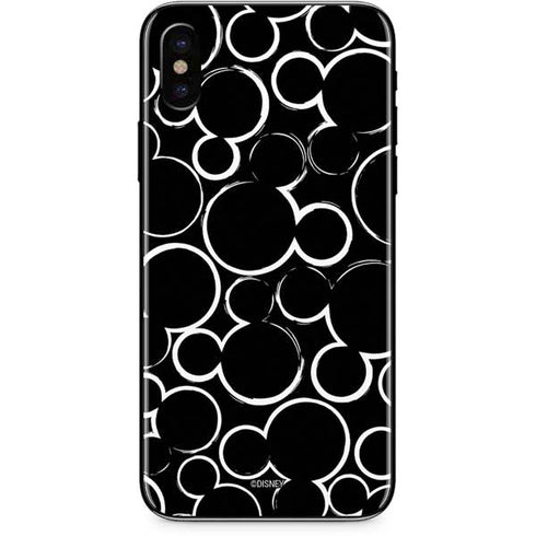 Disney Mickey Mouse Logo Pattern iPhone XS Max Skin