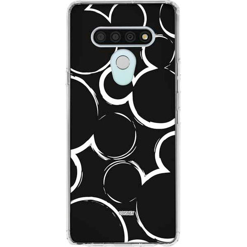 Disney Mickey Mouse Logo Pattern LG Stylo 6 Clear Case