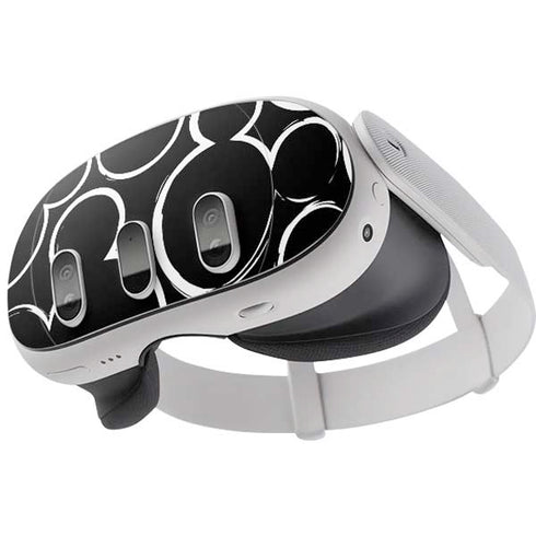 Disney Mickey Mouse Logo Pattern Meta Quest 3 Skin