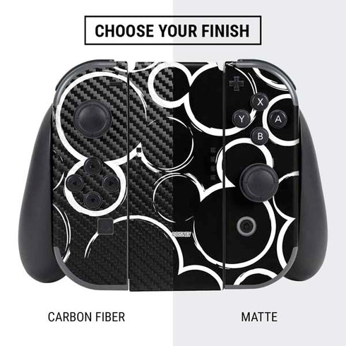 Disney Mickey Mouse Logo Pattern Nintendo Switch Bundle Skin